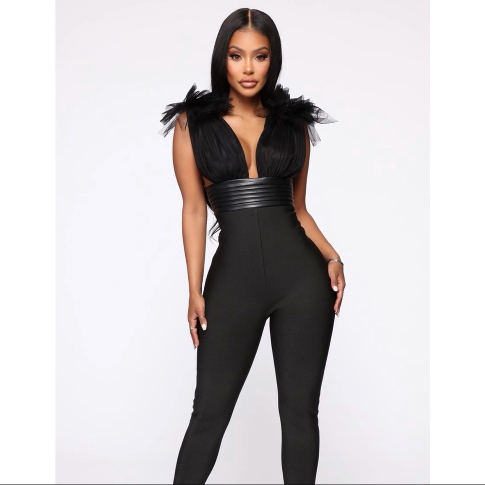 FN Editorial Bandage Jumpsuit
